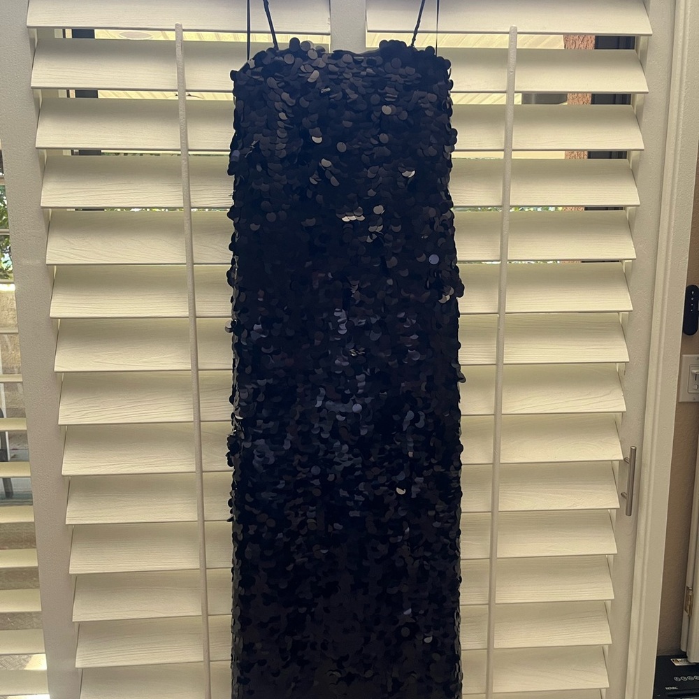 Black Sequin Dress